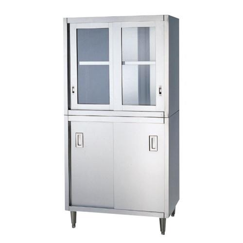 食器棚(ガラス戸式)両面式900シリーズ SS-STG-159W