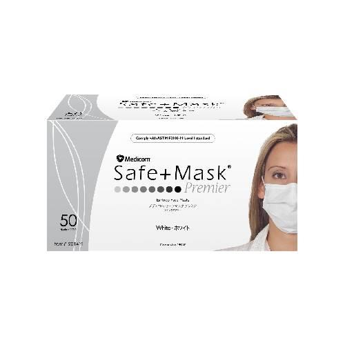 セーフマスクプレミア 白/箱レギュラー50枚入×10箱