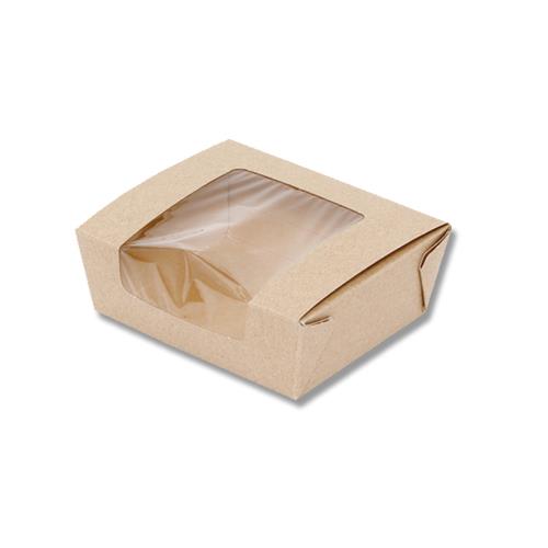 窓付フードBOX L クラフト 20枚入
