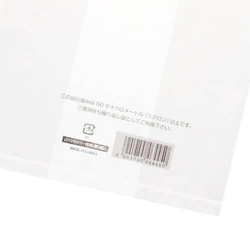 厚口レジ袋S 透明 表記入 100枚入