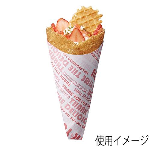 クレープ三角袋デリシャスタイム 桃 百枚入