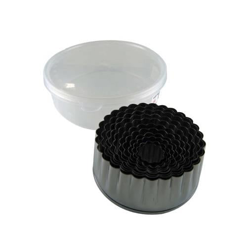18-0ステンレスパテ抜菊12pcsセット 0534400