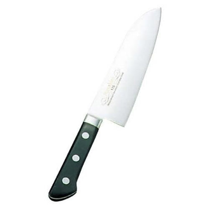 ツバ付モリブデン鋼三徳型牛刀17.5cm 0588200