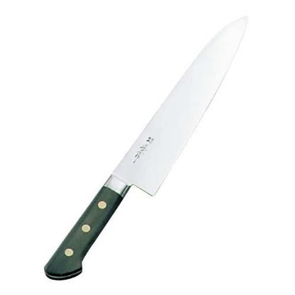 正広作日本鋼・ツバ付牛刀30cm 0588700