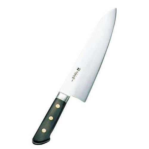 正広作日本鋼・ツバ付洋出刃21cm 0589800