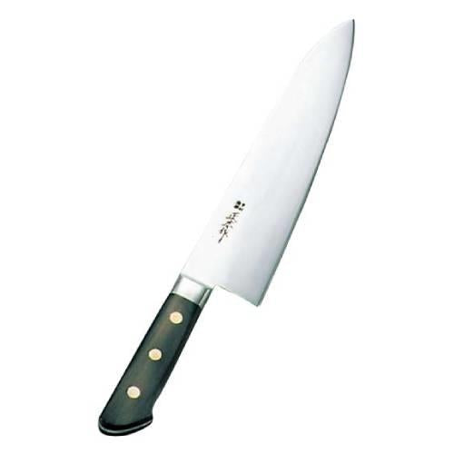 正広作日本鋼・ツバ付洋出刃24cm 0589900