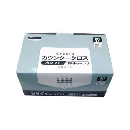クレシア抗菌カウンタクロス厚手60枚入白65302 0823310