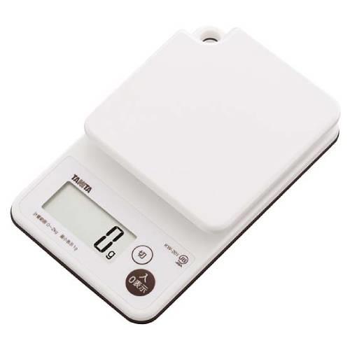 デジタルクッキングスケール2kgKW-201WHホワイト 1038490