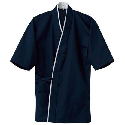 作務衣上衣EA3061-1男女兼用紺S 1065210