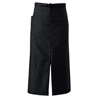 ロングエプロンET3476-9黒フリー 1065910