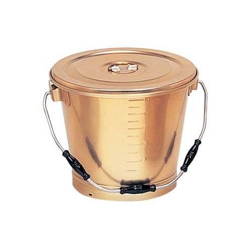しゅう酸アルマイト丸型一重食缶16L216G 1130100