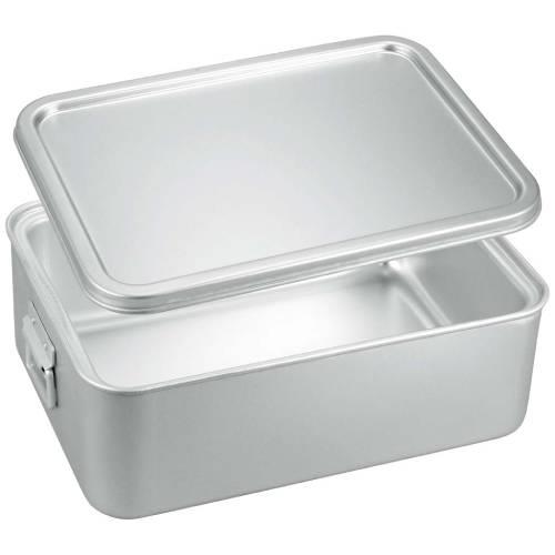 アルマイト角型二重米飯缶蓋付264-A 1130110