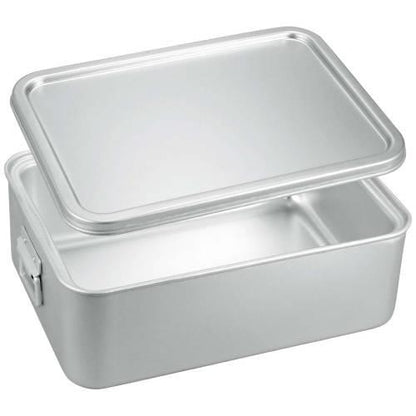 アルマイト角型二重米飯缶蓋付264-A 1130110