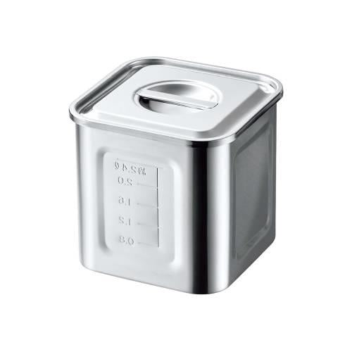 目盛付角型キッチンポット13.5cm手無 1153040