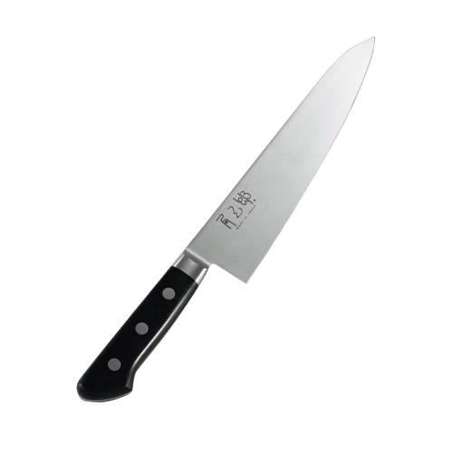 角三郎ハイカホン10Aツバ付ハッカ柄牛刀24cm 1251920