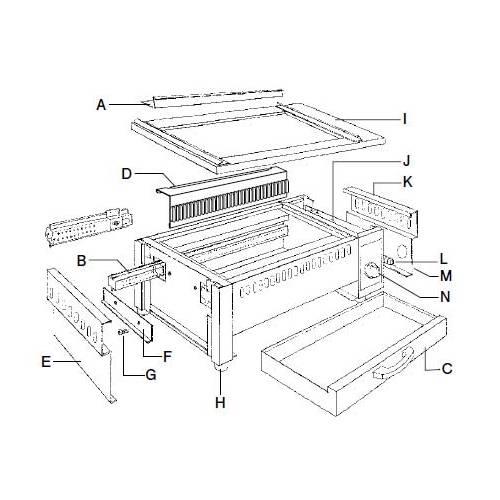 遠赤串焼器790型用水槽1枚 1657000