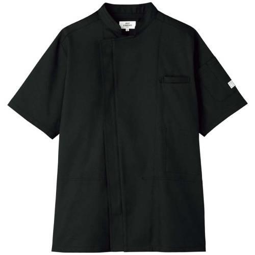 空調服コックコートー半袖5LC-10ブラック 2211590