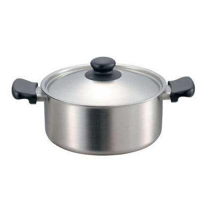 両手鍋浅型艶消22cm12150601-1265 2303900