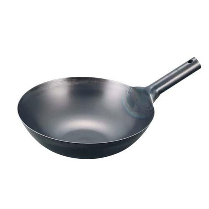 鉄ブルーテンパープレス中華片手鍋33cm 2724000