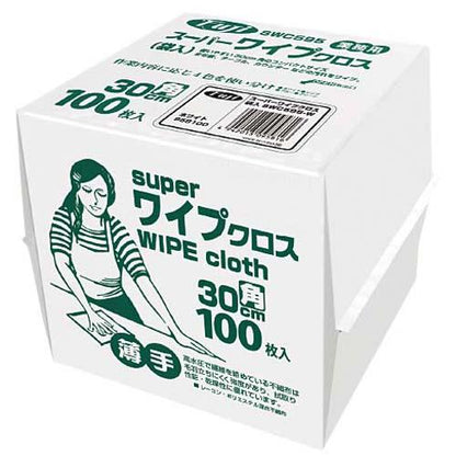 フジスーパーワイプクロス30cm角100枚入ホワイト 2885010