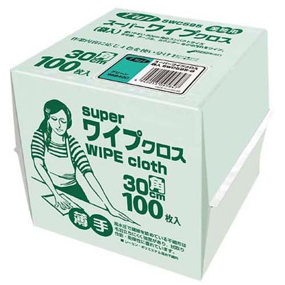 フジスーパーワイプクロス30cm角100枚入緑 2885110