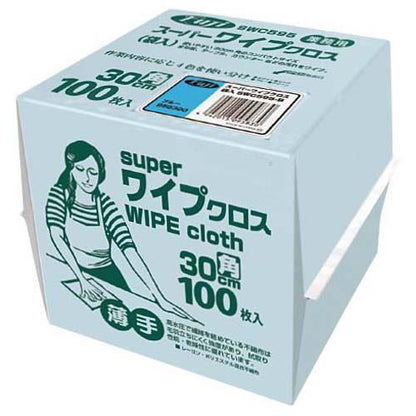 フジスーパーワイプクロス30cm角100枚入ブルー 2885210
