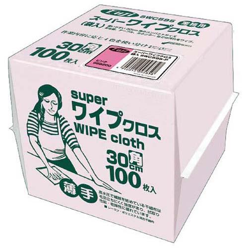 フジスーパーワイプクロス30cm角100枚入ピンク 2885310