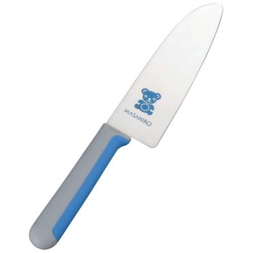 こども庖丁24343くま青左利用13cm 2893511