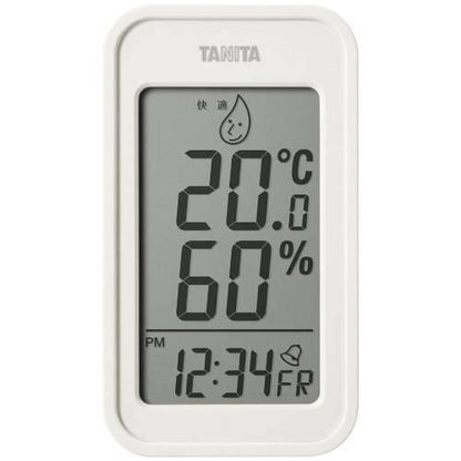 タニタデジタル温湿度計TT-589IVアイボリー 3428110