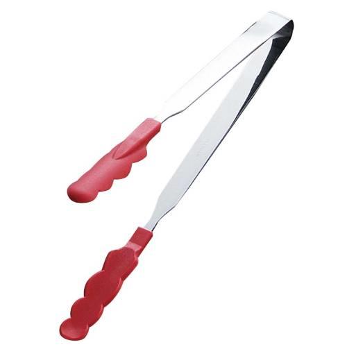 抗菌耐熱カラートングスリム中レッド25cm 3430800