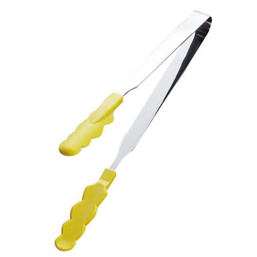 抗菌耐熱カラートングスリム中イエロー25cm 3430900