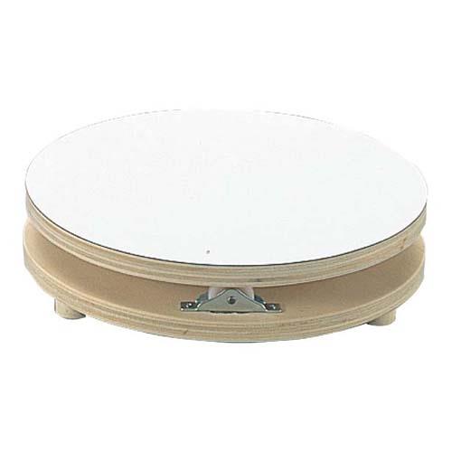 木製白デコラ回転台24cm 3603200