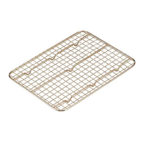 ステンレス角バットアミクリンプ目金メッキ付2枚取