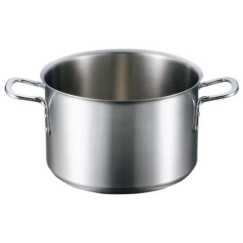 ビストロ三層クラッド半寸胴鍋27cm蓋無 4143100