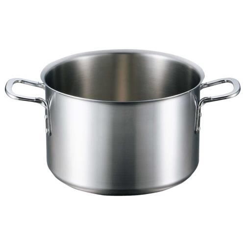 ビストロ三層クラッド半寸胴鍋39cm蓋無 4143500