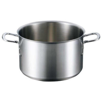 ビストロ三層クラッド半寸胴鍋39cm蓋無 4143500