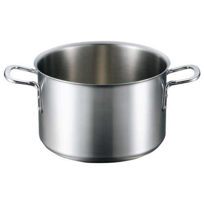 ビストロ三層クラッド半寸胴鍋42cm蓋無 4143600
