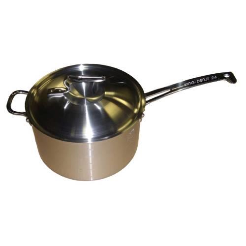 ニーキングデンジ深型片手鍋目盛付24cm 4328300