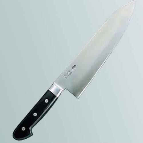 ツバ付最上品A庖丁日本鋼出刃24cm 4582800