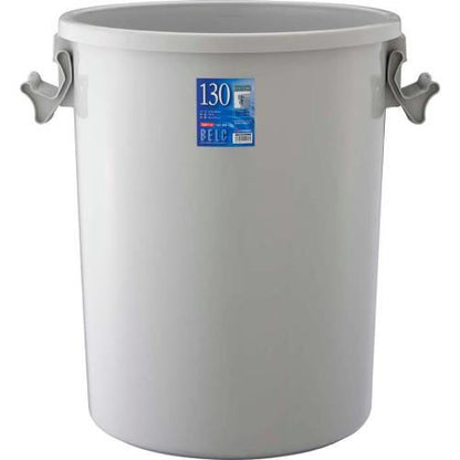 ベルク丸型ポリペールグレー130G本体PE製 4677610