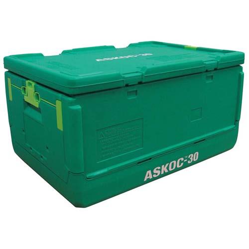 保冷折り畳コンテナASKOC-30本体・蓋セット 5633410