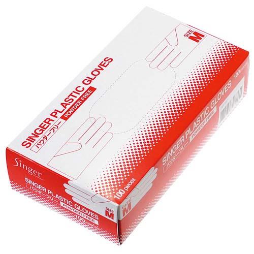 プラスチックグローフPFM100枚PVC0601PF-TB 5834712