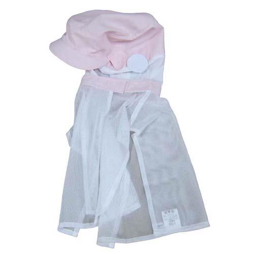 頭巾帽子ケープ付タイプ9-1014ピンクL 6028040