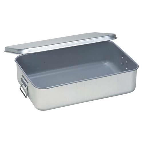 アルマイト飯缶蓋付264-FC中学校内面フ素 6864910