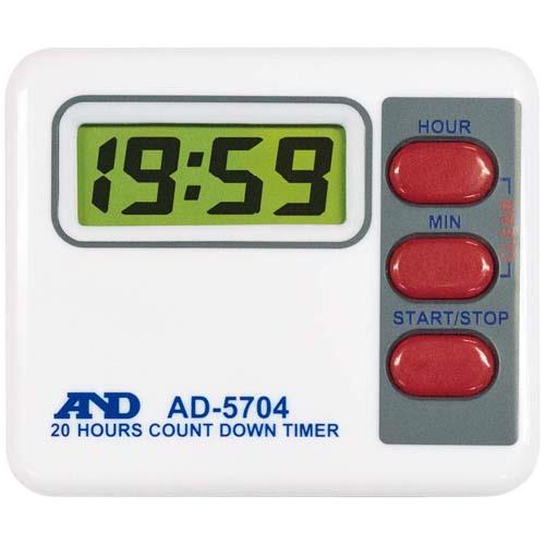 A＆Dデジタルタイマー20時間計AD5704TypeA 7356901