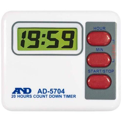 A＆Dデジタルタイマー20時間計AD5704TypeA 7356901