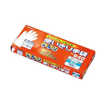 エステーディスポ手袋940100枚入Sクリア 7375111