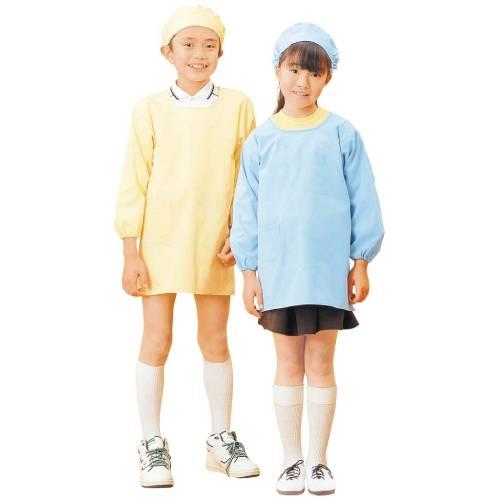 学童給食衣割烹着SKVB3612号Mクリーム 7584970