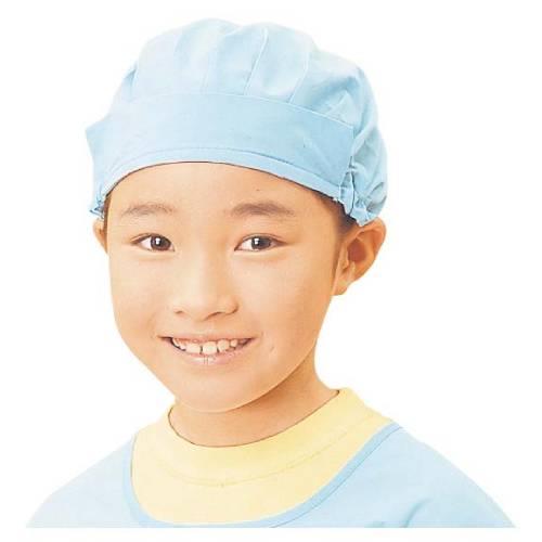 学童給食帽子SKVA363フリーツバ付ブルー 7585080