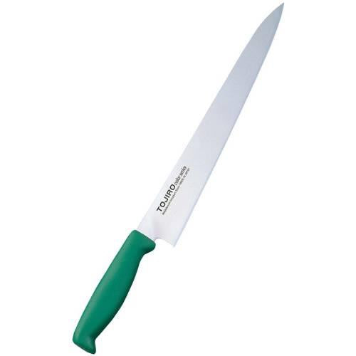 トウジロウカラー庖丁筋引き27cmF-234G緑 7587450